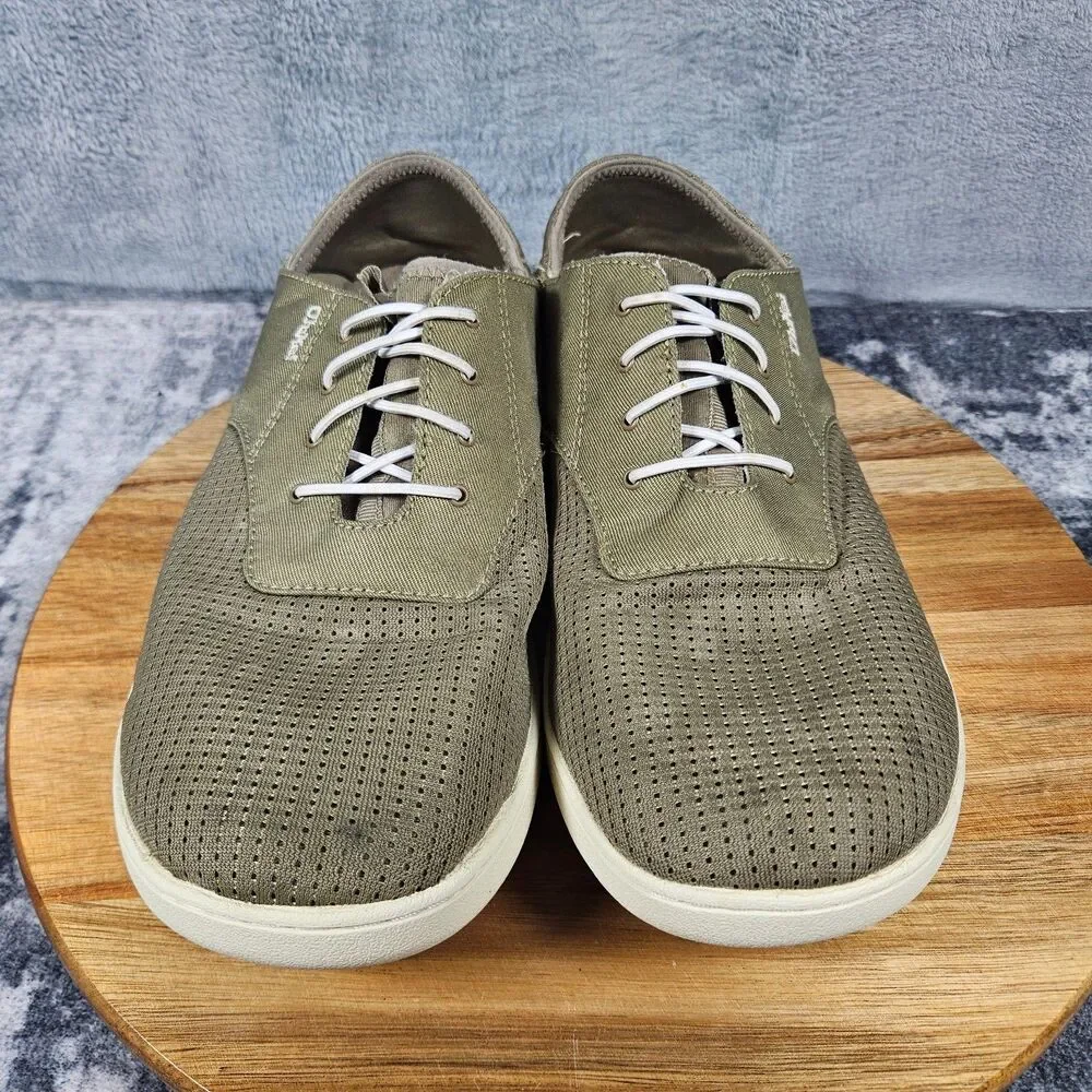 OluKai Nohea Moku Shoes Mens 10 Clay Tapa Mesh Boat Sneakers Casual Comfort
